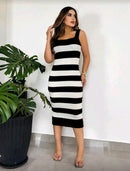 Vestido Listrado Elegance