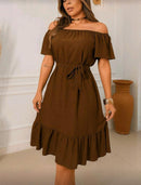 Vestido Ombro a Ombro Elegance