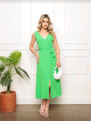 Vestido Midi Green Elegance