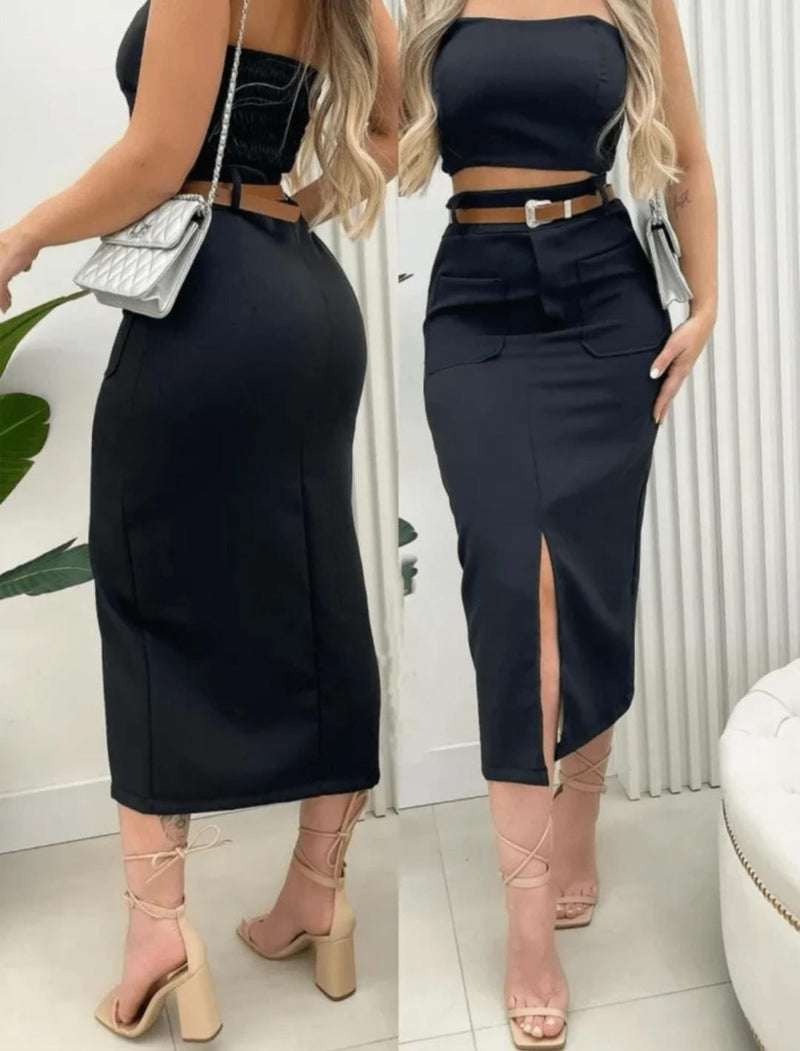 Saia Midi Alfaiataria