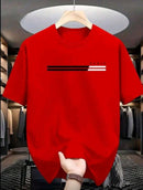 Camiseta Masculina Básica com Estampa Minimalista