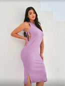 Vestido Feminino Canelado