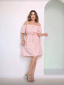 Vestido Ombro a Ombro Floral