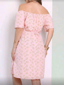 Vestido Ombro a Ombro Floral