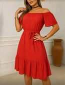 Vestido Ombro a Ombro Elegance