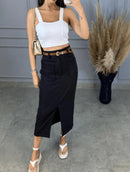 Saia Midi Alfaiataria