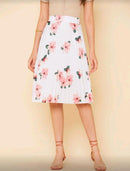 Saia Midi Floral Elegance