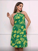 Vestido Feminino Frente Única Estampado