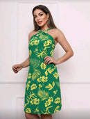 Vestido Feminino Frente Única Estampado