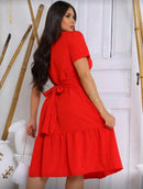 Vestido Feminino Midi com Faixa